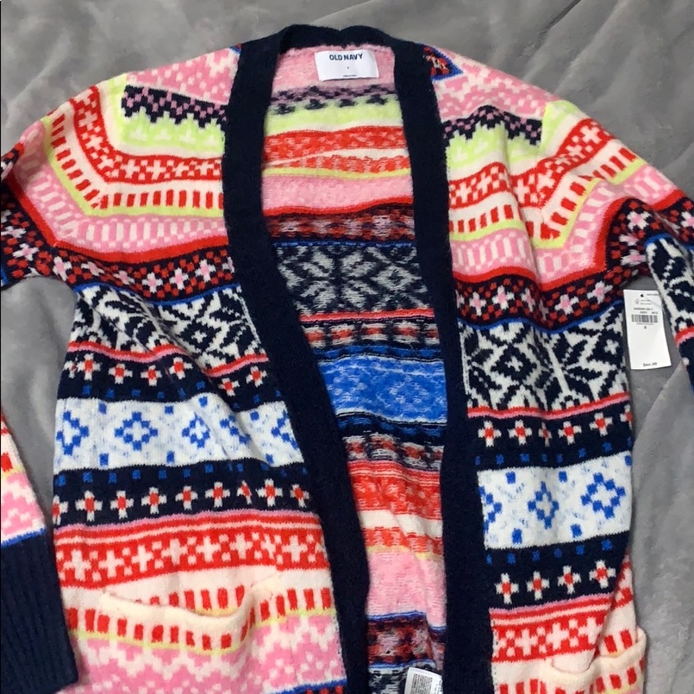 Winter Colorful Cardigan